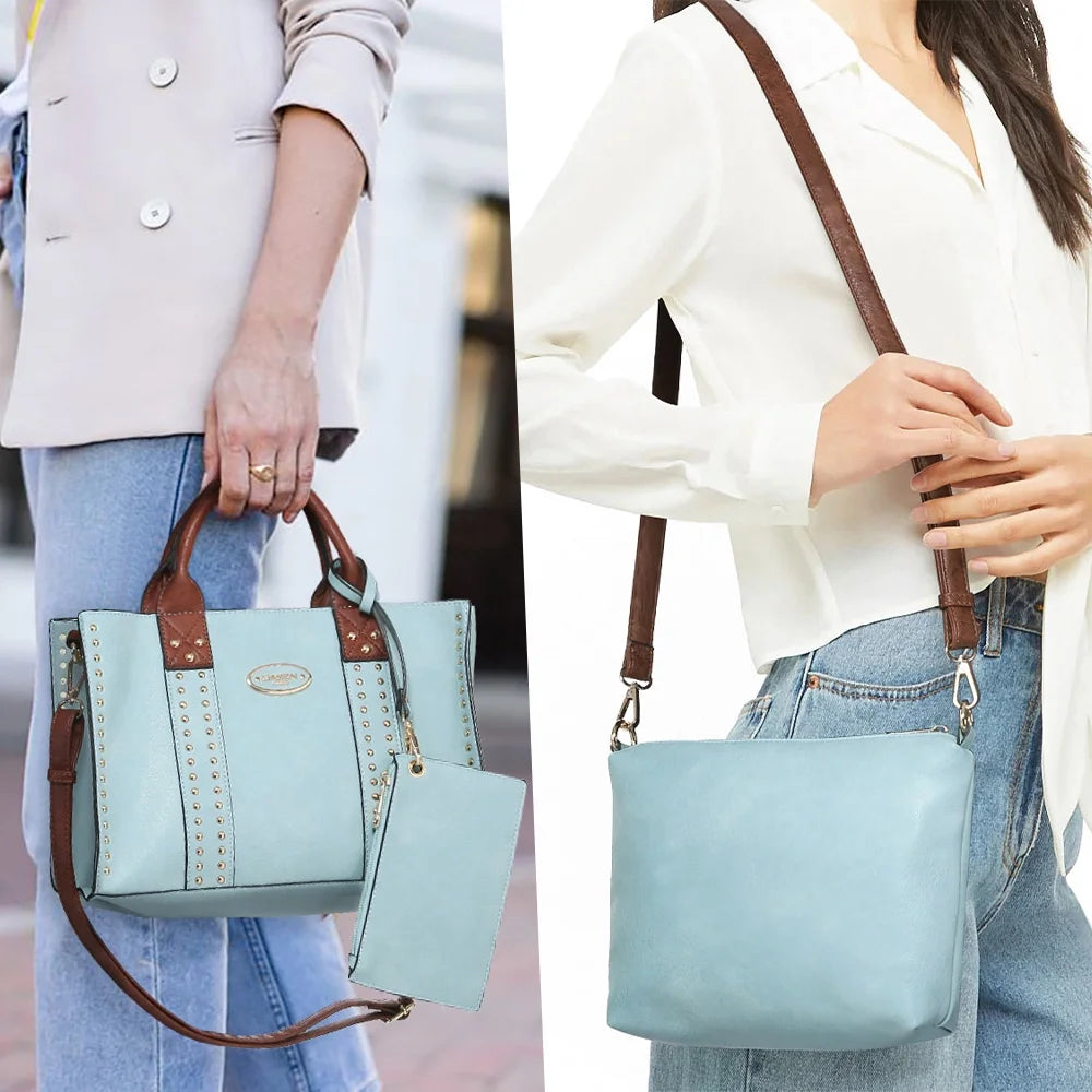 Chic & Versatile: 3-Piece Designer Handbag Set for the Modern Woman | 
