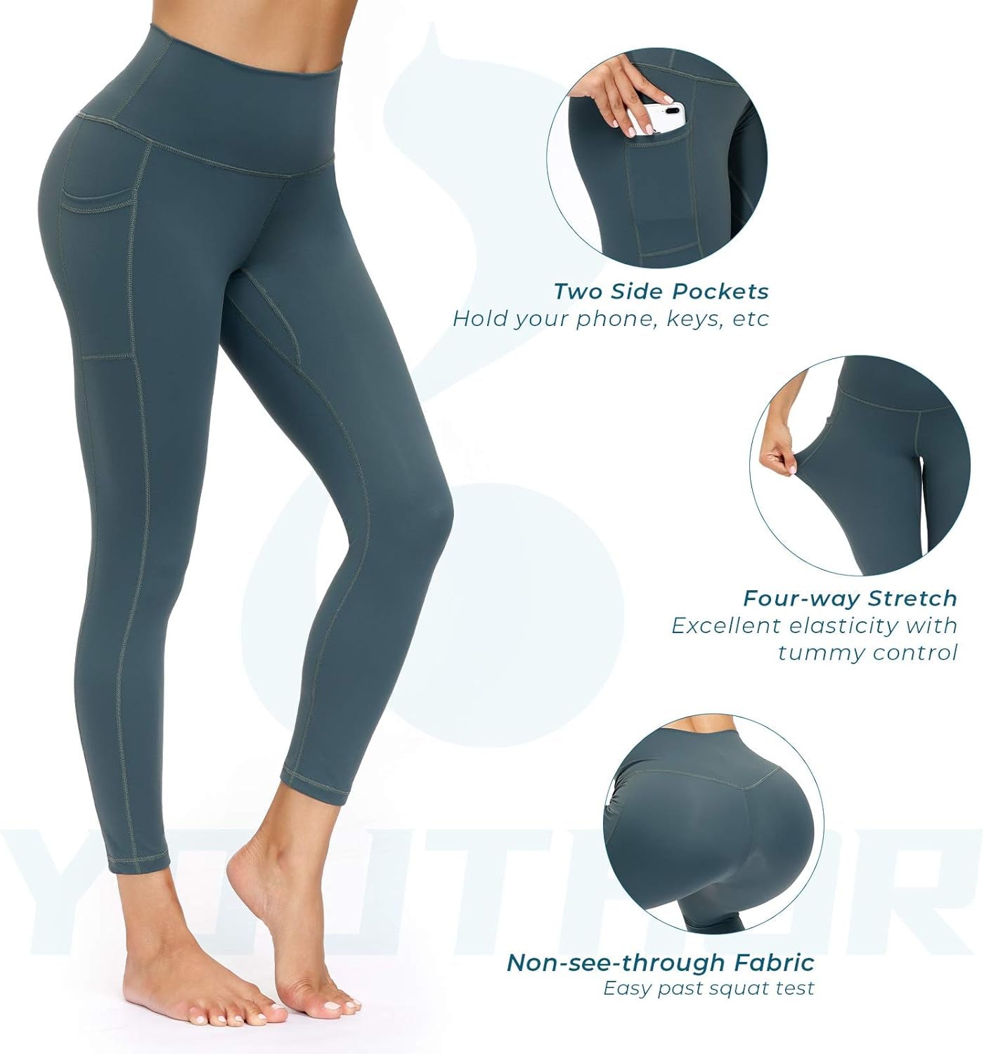 Ultimate Workout Leggings: High-Waisted Yoga Pants with Pockets for Women!!